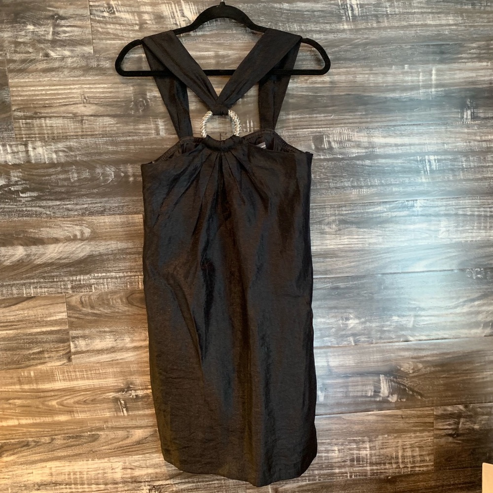 Black Shimmery Cocktail Dress.